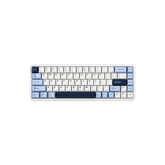 AJAZZ AK680 MAX HE 68% Top-mounted Mechanical Keyboard With Magnetic Switch, Blue White (Front Printed)