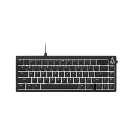 AJAZZ AK650 wired mechanical gaming keyboard shown from a side profile view.