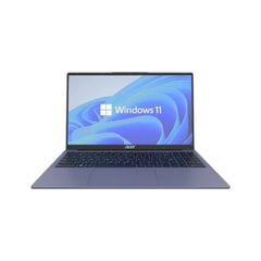 Acer Aspire 3 15.6-inch FHD Laptop in Blue featuring 13th Gen Intel Core i3 processor and full keyboard.