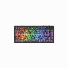 Ajazz AK820 MAX Ultra HE Tri-Mode Wireless Mechanical Keyboard, Spider Web Black