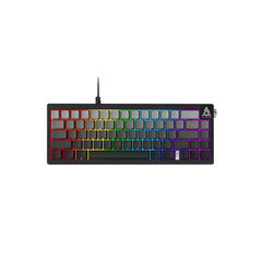 Ajazz AK650 Wired Gasket-Mounted Hot-Swappable RGB Mechanical Keyboard, Gradient Black