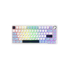 Ajazz AK820 MAX Plus Tri-Mode Wireless Mechanical Keyboard, Blue White