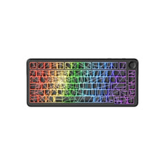 Ajazz AK820 MAX Ultra HE Tri-Mode Wireless Mechanical Keyboard, Spider Web Black