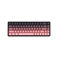 Ajazz AK680 Max HE tri-mode mechanical gaming keyboard featuring gradient pink keycaps, magnetic hall effect switches, and customizable RGB.