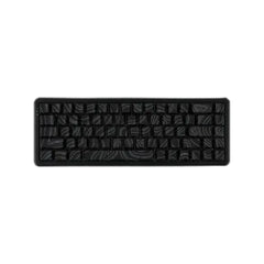 Ajazz AK680 Max HE tri-mode mechanical gaming keyboard featuring topographic themed keycaps, magnetic hall effect switches, and RGB lighting.