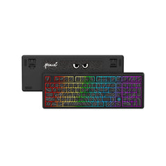 Ajazz AK980 Tri-mode with TFT Color Screen Hot-Swappable Mechanical Keyboard, Line-Black