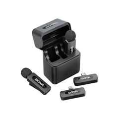 Boya BY-V3 Combo 2.4GHz Dual Channel Wireless Microphone System (MPHB17418)