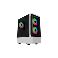 Gamdias TALOS E3 CG WHITE ARGB ATX Mid-Tower Gaming Casing