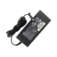 HP 150W laptop power adapter charger featuring a general port connector, 19.5V 7.89A output, and attached black cable.