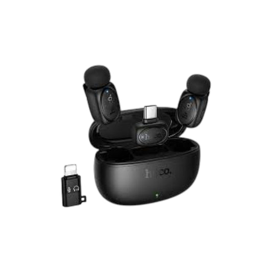 Hoco L19 Dual Port Dual Mic Lavalier Wireless Microphone