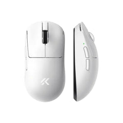 MCHOSE A7 V2 Pro tri-mode wireless gaming mouse in black, featuring an ergonomic design engineered for high-performance esports gaming.