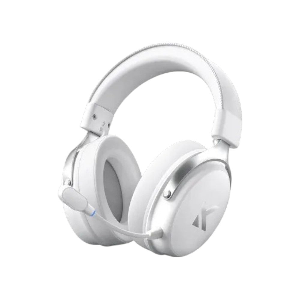 MCHOSE V9 Pro wireless gaming headset in ice white.