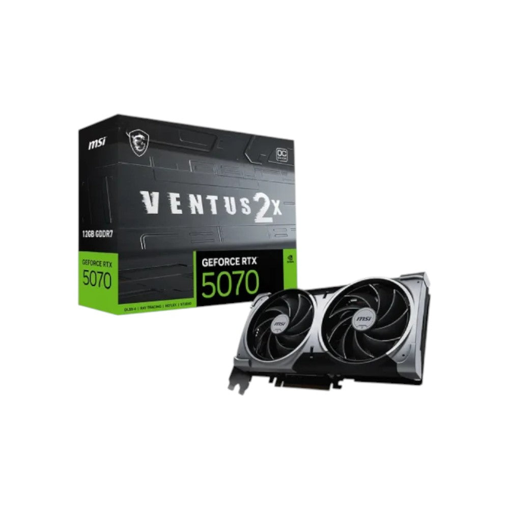 MSI GeForce RTX 5070 12G VENTUS 2X OC 12GB GDDR7 Graphics Card