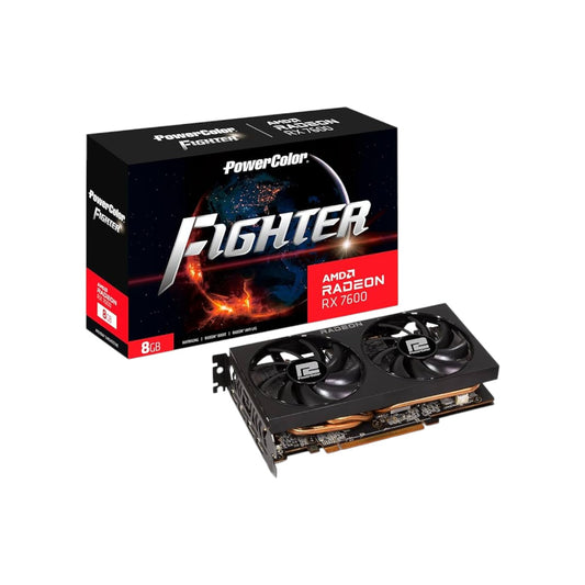 PowerColor Fighter AMD Radeon RX 7600 8GB GDDR6 Graphics Card