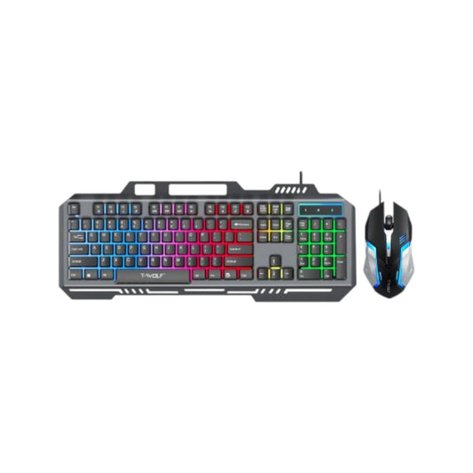 T-Wolf TF600 RGB Gaming Keyboard Mouse Combo