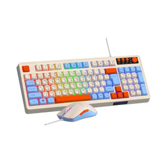 T-WOLF TF100 Wired Keyboard Mouse Gaming Combo