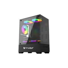 T-Wolf Ice Cooler X5 ARGB M-ATX Mid Tower Gaming Casing