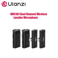 Ulanzi HM2301 Dual Channel Wireless Lavalier Microphone A005