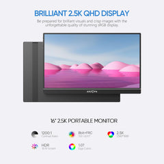 Arzopa Z1RC 2.5K Portable Monitor-Brilliant QHD Display