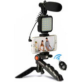 VIDEO Making Kit AY-49 Remote Control Vlogging Video Making Kits Microphone LED Fill Light Mini Tripod