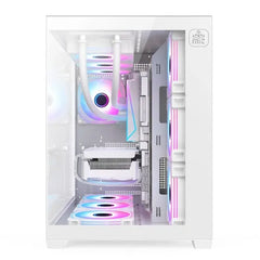 Monarch City Ranger X7 ARGB Mid-Tower ATX Gaming Case White