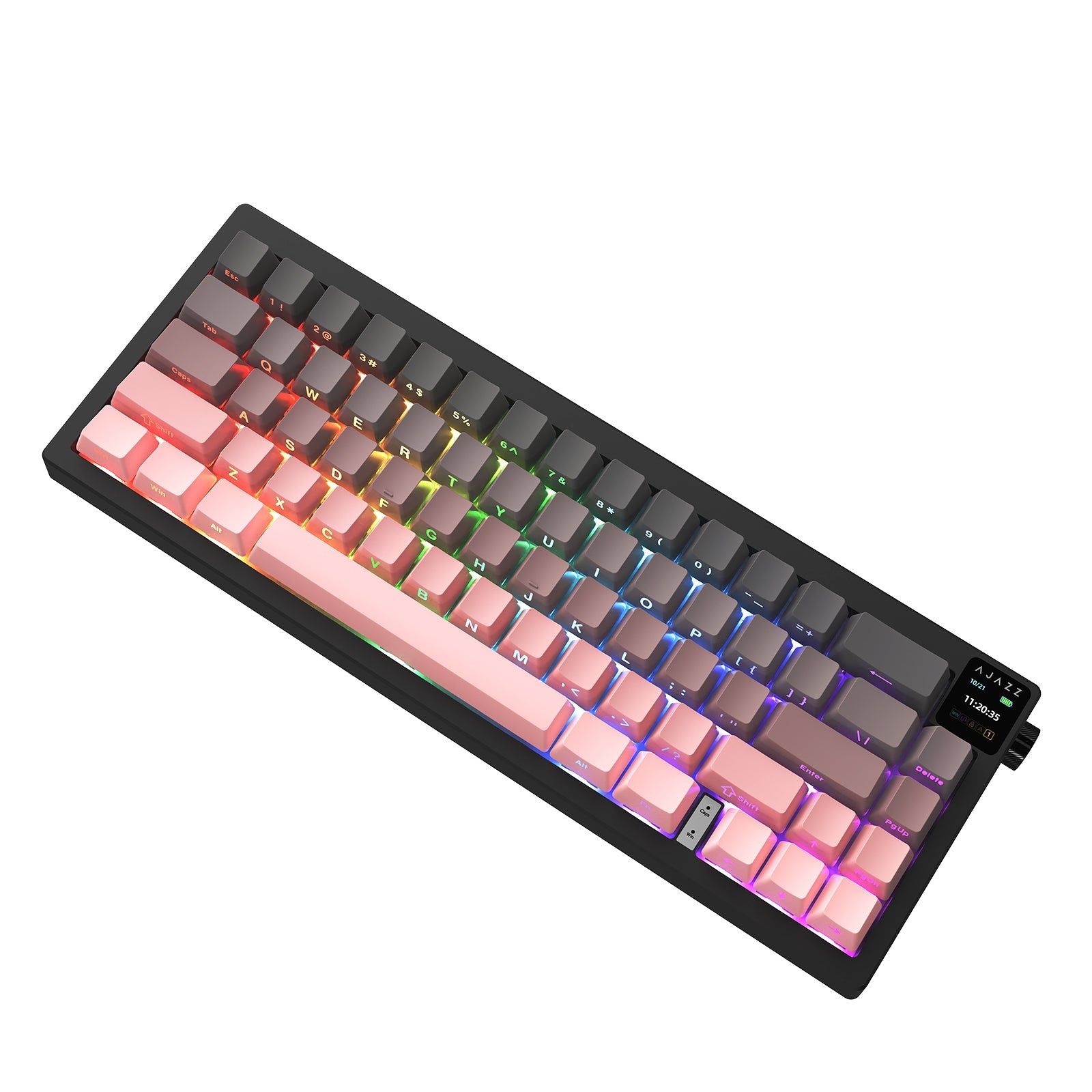 Ajazz AK650 Mechanical Keyboard-Side-Print Pink (KAJZ705)