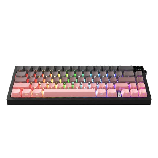Ajazz AK650 Mechanical Keyboard-Side-Print Pink