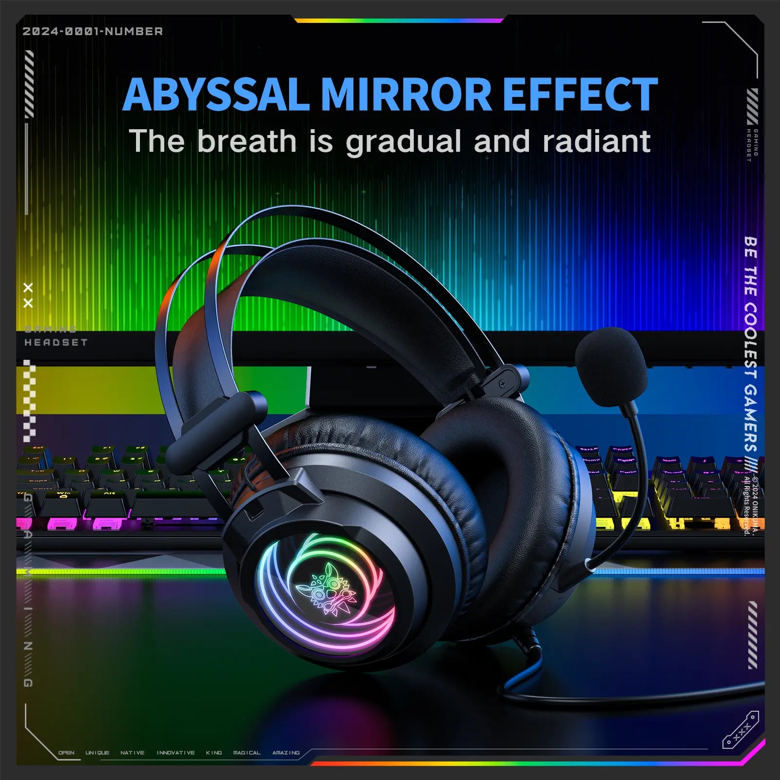 Onikuma X80 Wired Gaming Headphone (HOK3503)