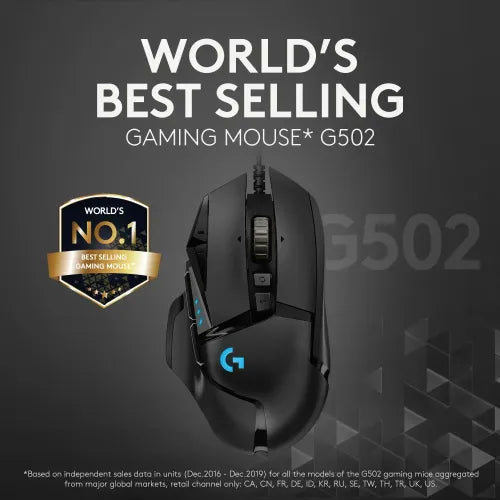 Logitech G502 HERO High Performance RGB Gaming Mouse (MLT513)
