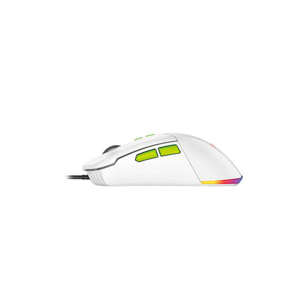 Fantech PHANTOM II VX6 Ergonomic Macro RGB Gaming Mouse White (MFT1918)