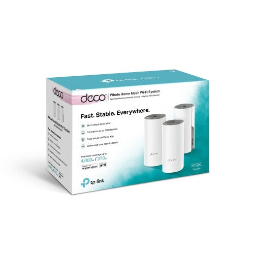 TP-Link Deco E4 AC1200 Dual-band Mesh Router (3 Pack) (RTPL4018)