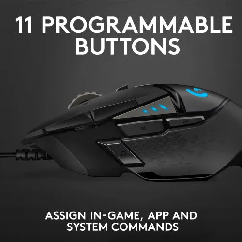 Logitech G502 HERO High Performance RGB Gaming Mouse (MLT513)