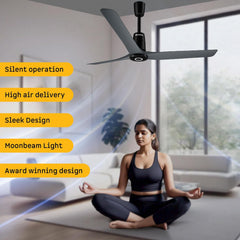 Atomberg Aris Contour Smart 48" BLDC Ceiling Fan (Regent Grey) | AT-142
