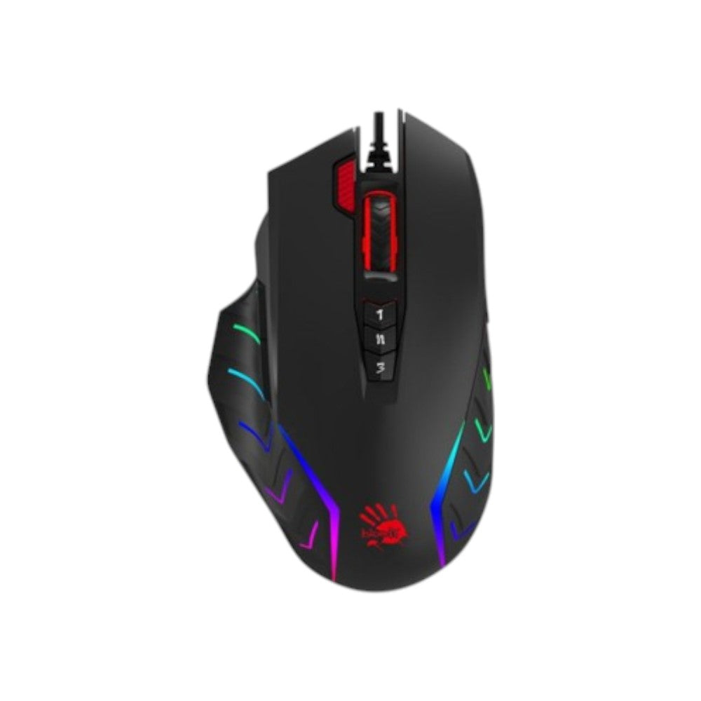 A4tech Bloody J95S USB Extra Fire High Precise RGB Gaming Mouse Black (MAT108)