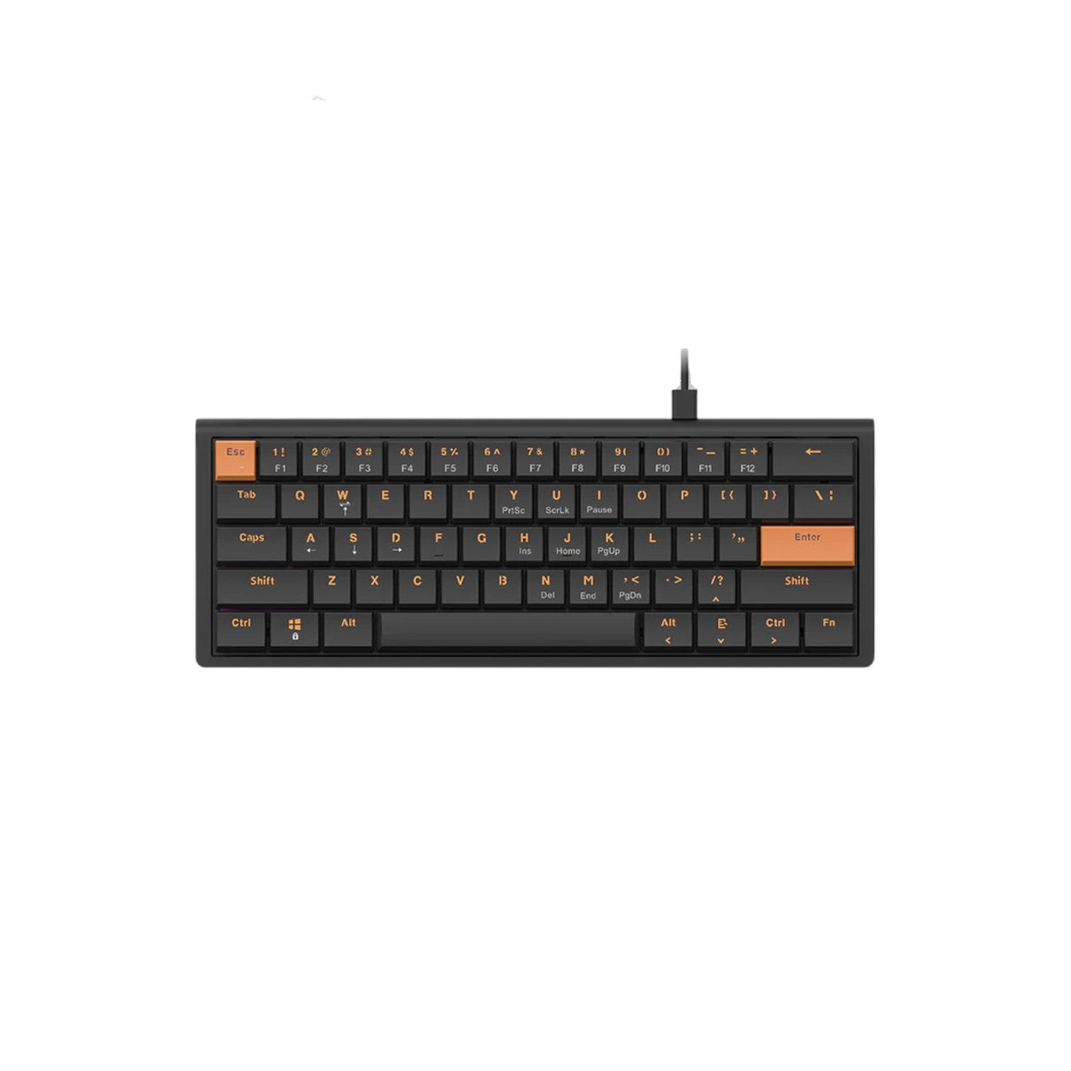 AJAZZ NKL61 Wired Low Profile Red Switch Mechanical Keyboard (KAJZ735)
