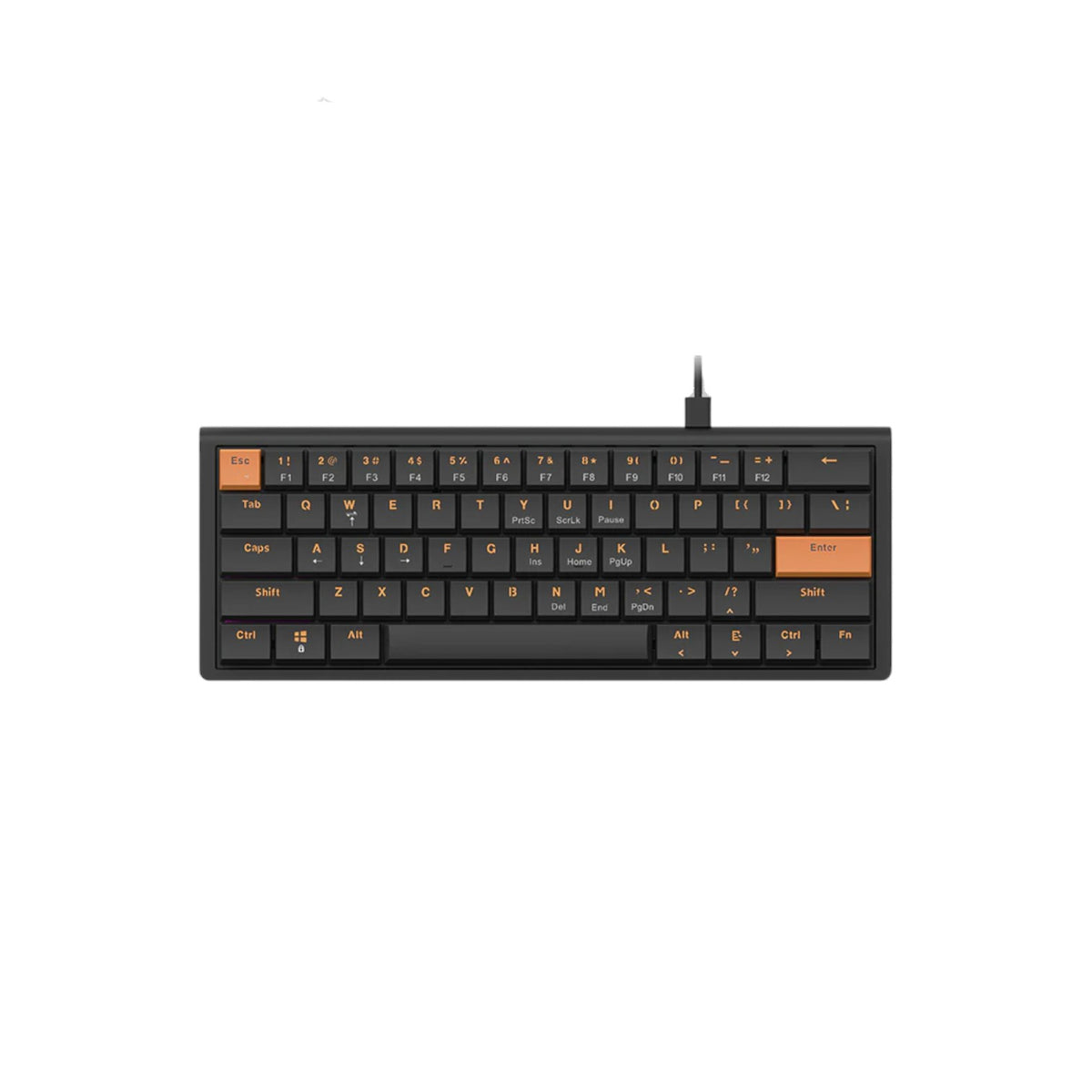 AJAZZ NKL61 Wired Low Profile Red Switch Mechanical Keyboard (KAJZ735)