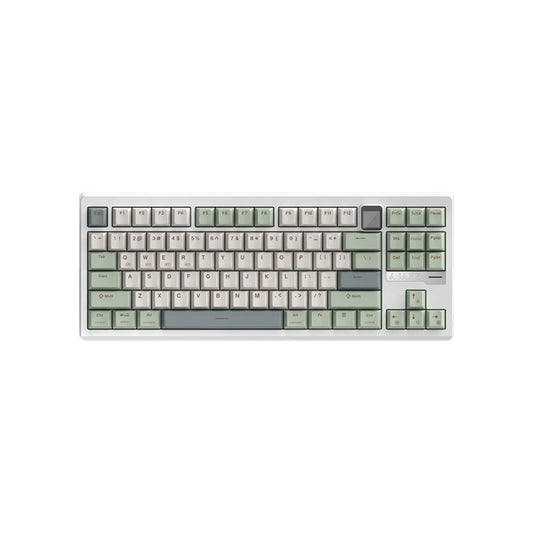 AJAZZ QS87 Max CNC Aluminum Alloy Mechanical Keyboard, Plus White