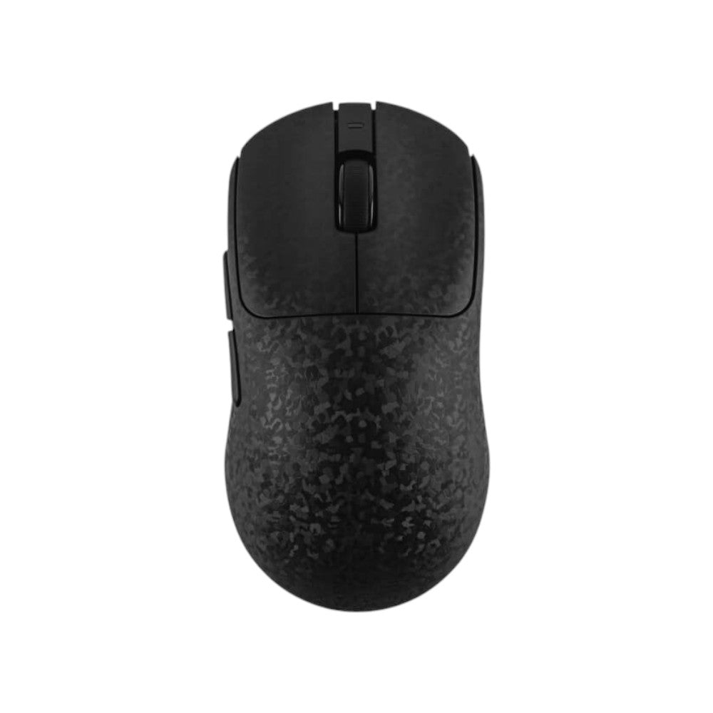 AJAZZ AJ199 MAX tri-mode wireless gaming mouse in black with carbon fiber texture.