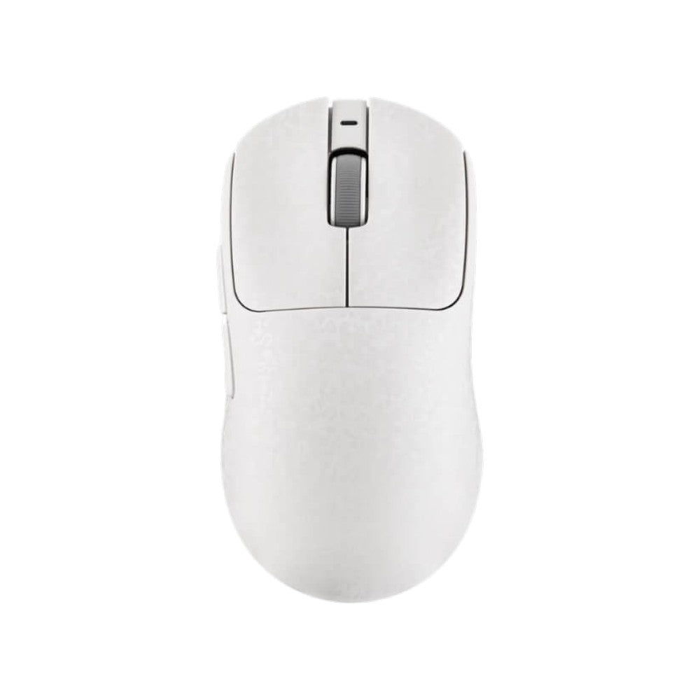 AJAZZ AJ199 tri-mode wireless gaming mouse in white.