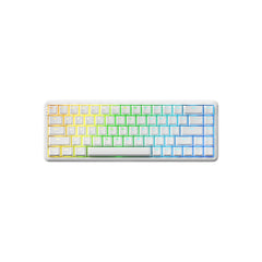 AJAZZ AK680 MAX 68% Top-mounted Mechanical Keyboard With Magnetic Switch, White (Front Printed)