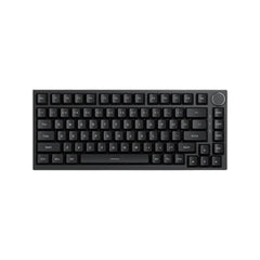 AJAZZ AK820 gasket-mounted 75% wired mechanical gaming keyboard in black featuring a star logo and white backlighting.