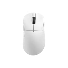 AJAZZ NJ08 MC tri-mode wireless gaming mouse in white.
