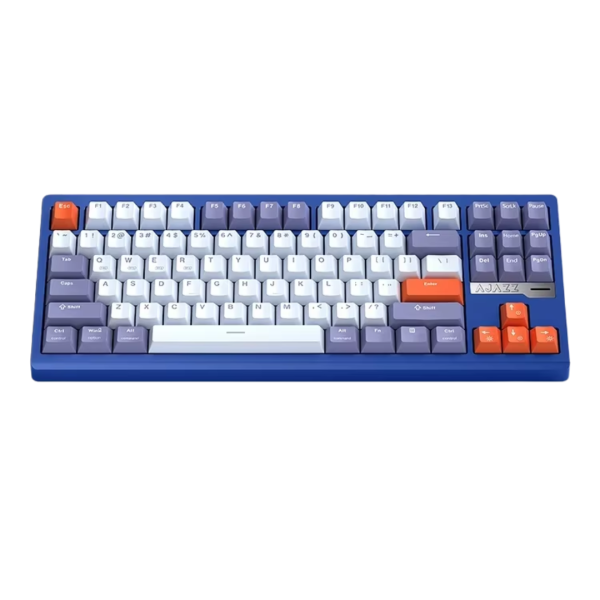 AJAZZ QS87 Pro CNC Aluminum Alloy Mechanical Keyboard, Purple Blue Red (KAJZ737)