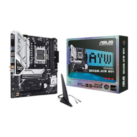 ASUS B650M-AYW WIFI AMD AM5 DDR5 Micro-ATX Motherboard