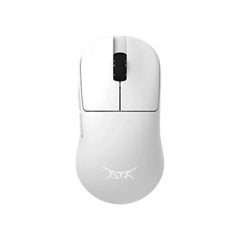 ATK Blazing Sky U2 V2 white mini wireless gaming mouse featuring a high-performance 30000 DPI optical sensor.
