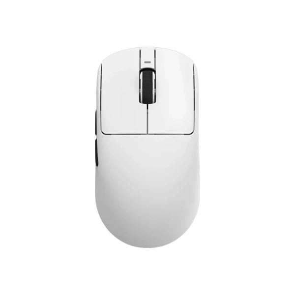 ATK VXE R1 white NearLink lightweight wireless gaming mouse with black scroll wheel