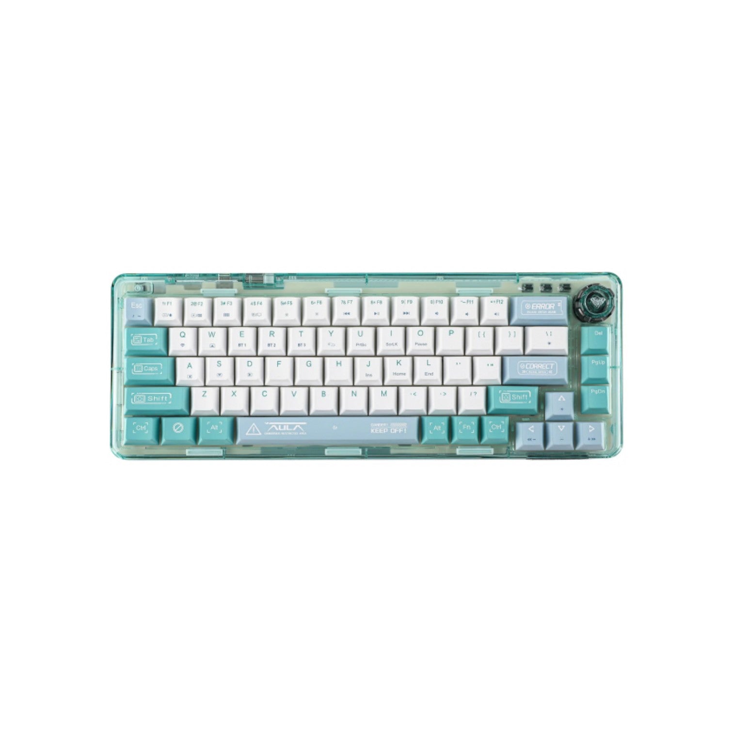 AULA F68 Hot Swappable White Switch Tri-mode Mechanical Gaming Keyboard
