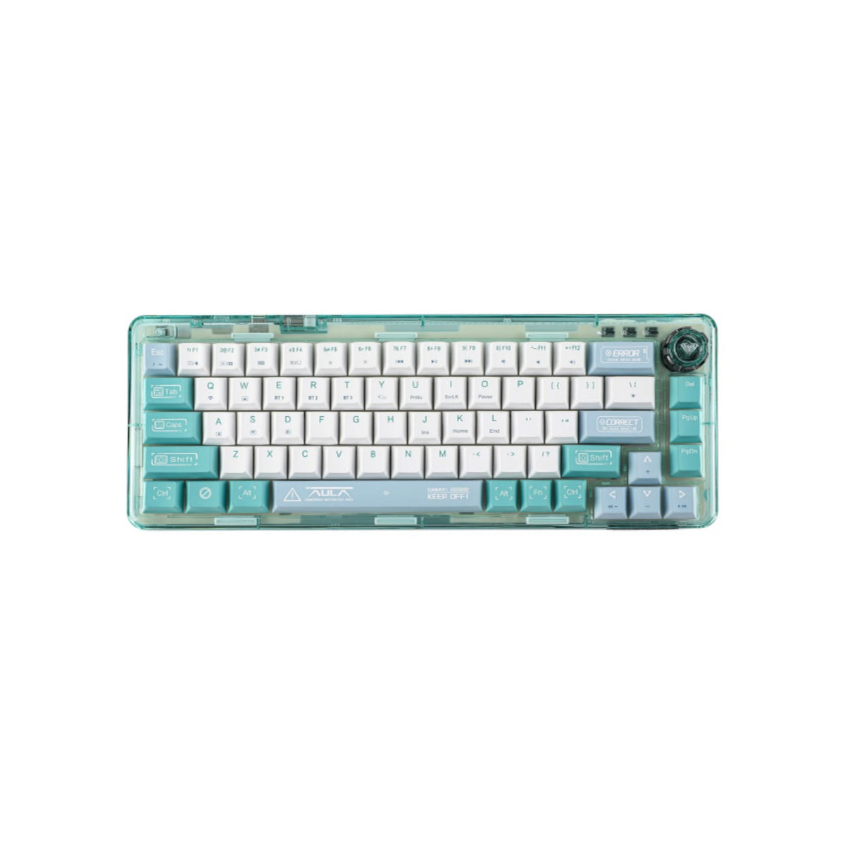 AULA F68 Hot Swappable White Switch Tri-mode Mechanical Gaming Keyboard