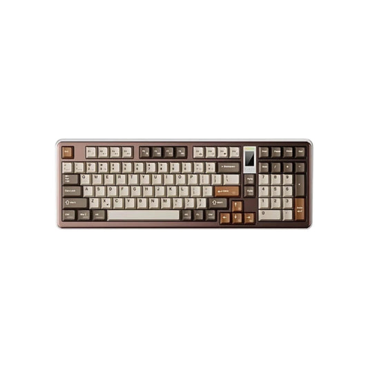 Ajazz AC100 LCD Aluminium Alloy Tri-Mode Mechanical Keyboard, Brown