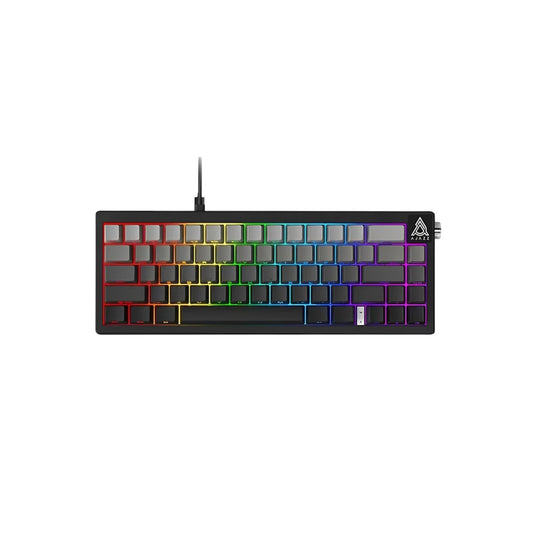 Ajazz AK650 Wired Gasket-Mounted Hot-Swappable RGB Mechanical Keyboard, Gradient Black